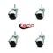 Service Caster 2 Inch Bright Chrome Hooded 5/16 Inch Threaded Stem Ball Caster SCC, 4PK SCC-TS01S20-POS-BC-516-4 - alternate 4